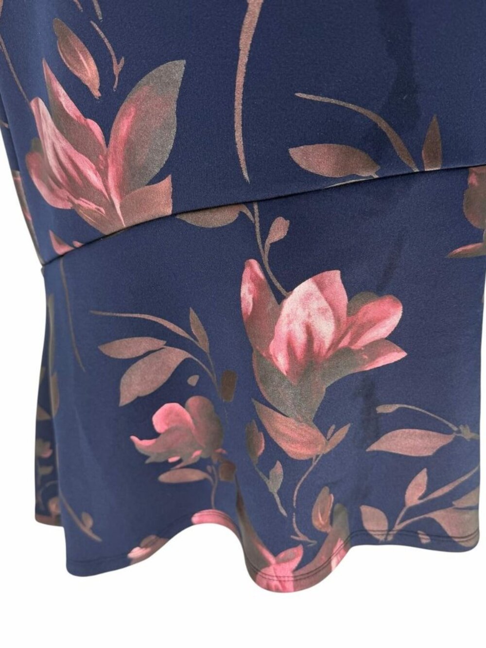 Navy Pink Floral High-Llow